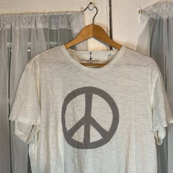 John Varvatos Star USA Peace Sign Symbol Graphic Tee Men’s X-Large T-shirt XL - Picture 3 of 11